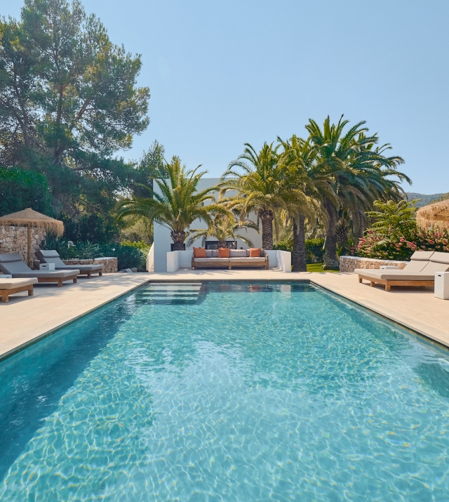 Resa Estates finca campo san jose Ibiza pool and day beds.jpg